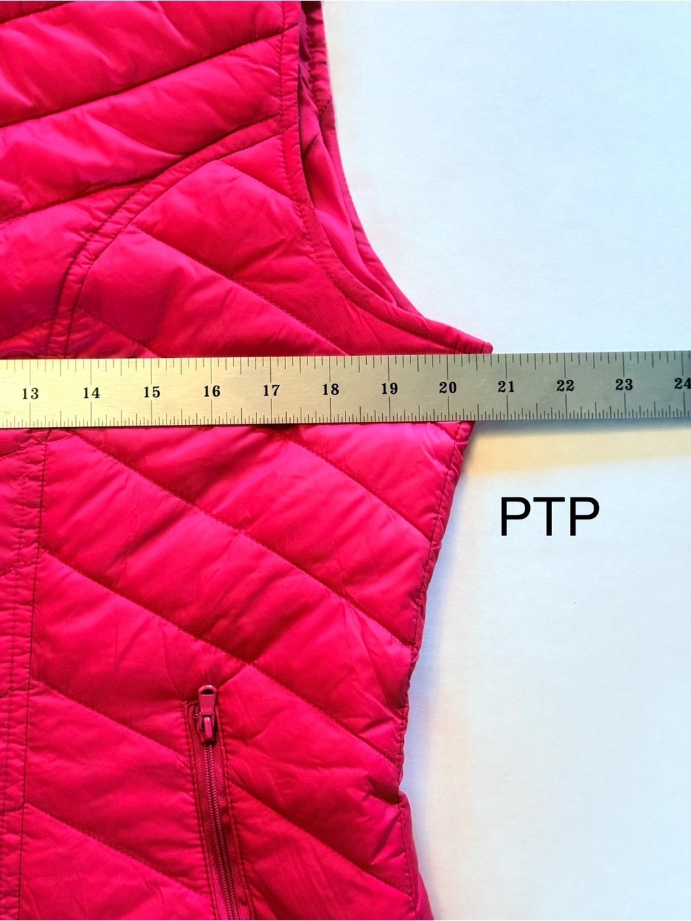 Tek Gear Pink Quilted Puffer Vest Full Zip Lightweight Size Large - Picture 6 of 11